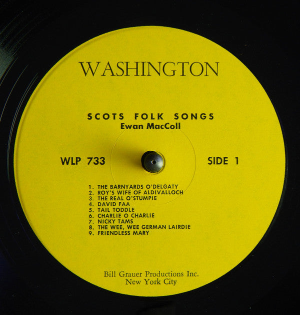 Ewan MacColl : Scots Folk Songs (LP, Album)