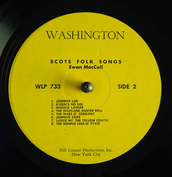 Ewan MacColl : Scots Folk Songs (LP, Album)