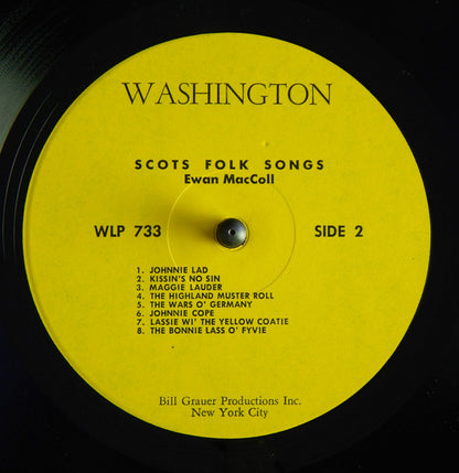 Ewan MacColl : Scots Folk Songs (LP, Album)