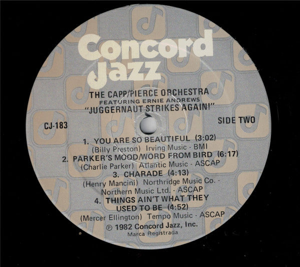 The Capp/Pierce Juggernaut Featuring Ernie Andrews : Juggernaut Strikes Again! (LP, Album)