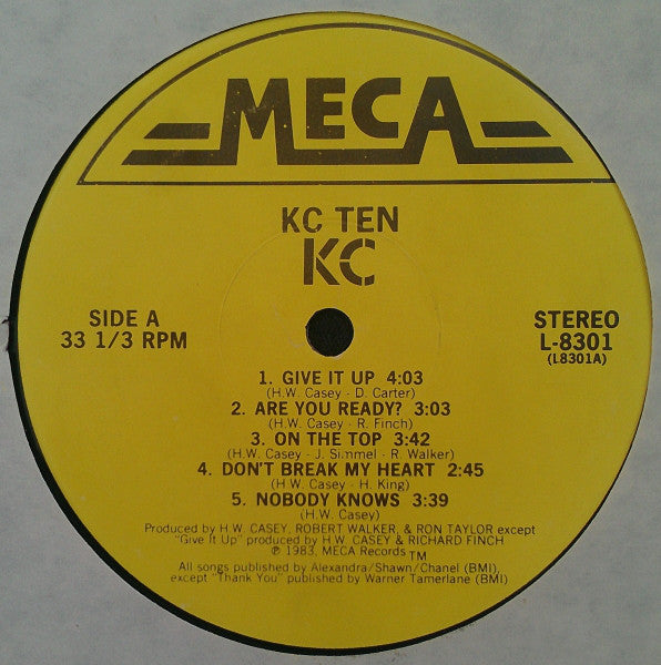 KC (4) : KC Ten (LP, Album, PRC)