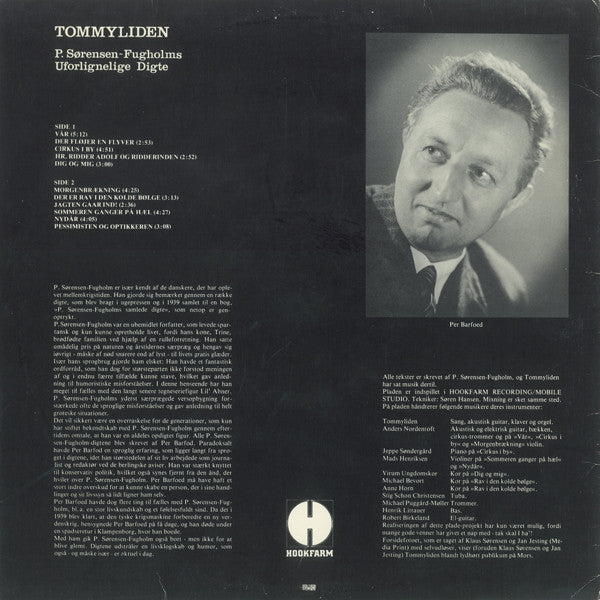 Tommyliden : P. Sørensen-Fugholms Uforlignelige Digte (LP, Album)