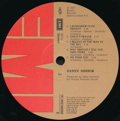 Danny Mirror : Danny Mirror (LP, Album)