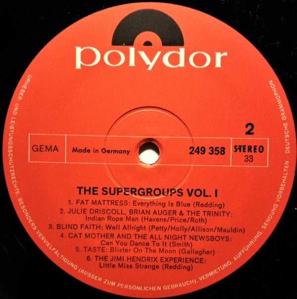 Various : Super Groups Vol.1 (LP, Mono, Smplr)