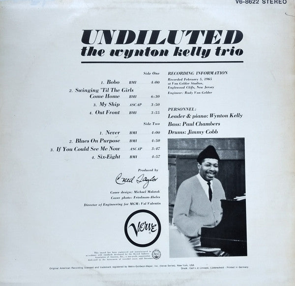 Wynton Kelly Trio : Undiluted (LP)