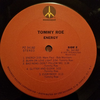 Tommy Roe : Energy (LP, Album)