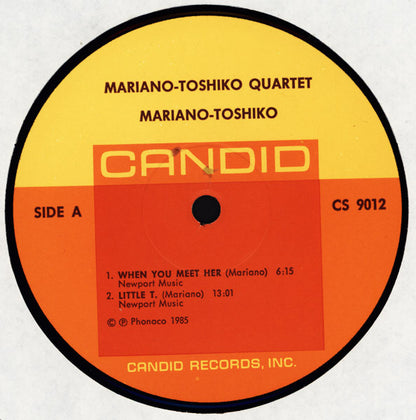 Toshiko Mariano Quartet : Toshiko Mariano Quartet (LP, Album, RE)