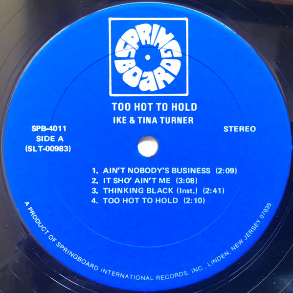 Ike & Tina Turner : Too Hot To Hold (LP, Comp)