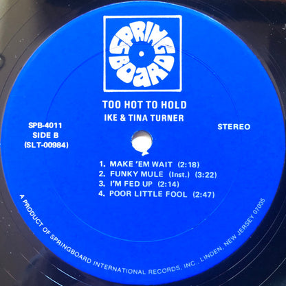 Ike & Tina Turner : Too Hot To Hold (LP, Comp)