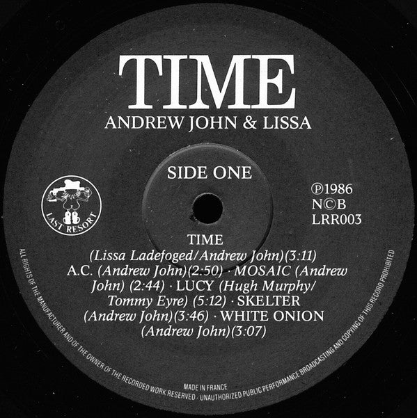 Andrew John & Lissa : Time (LP)