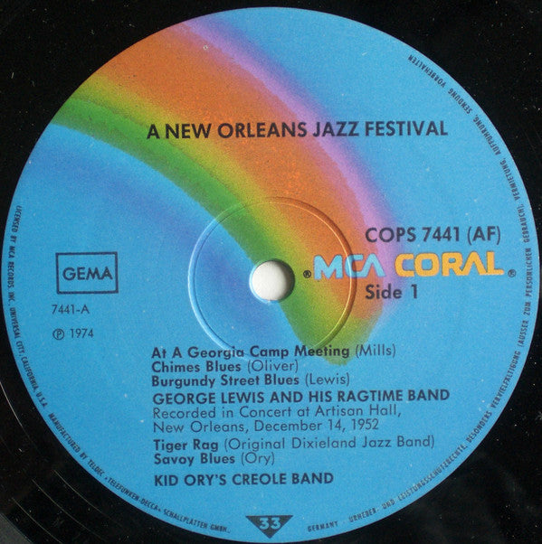 Various : A New Orleans Jazz Festival - 1949 & 1952  (LP, Comp)