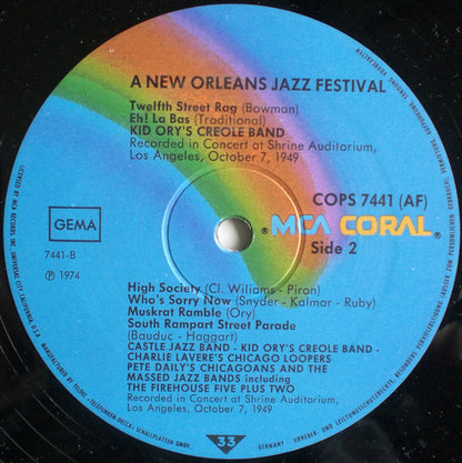 Various : A New Orleans Jazz Festival - 1949 & 1952  (LP, Comp)