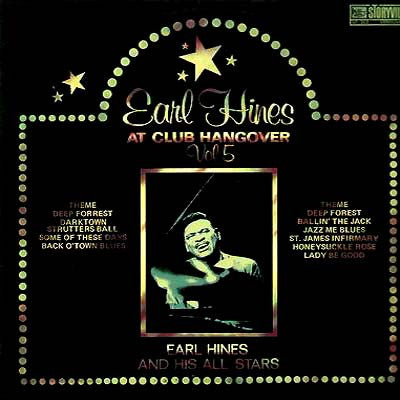 Earl Hines And His All-Stars : At Club Hangover - Vol 5 (LP, Album)