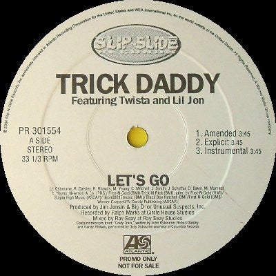 Trick Daddy : Let's Go (12", Promo)