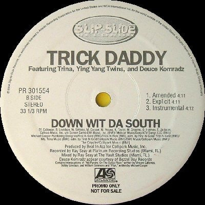 Trick Daddy : Let's Go (12", Promo)