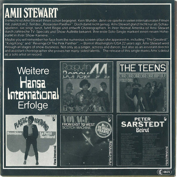 Amii Stewart : Knock On Wood (7", Single, Sec)