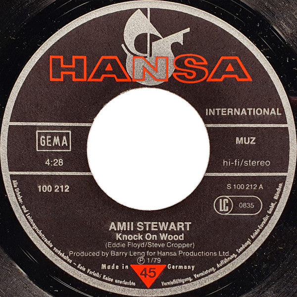 Amii Stewart : Knock On Wood (7", Single, Sec)