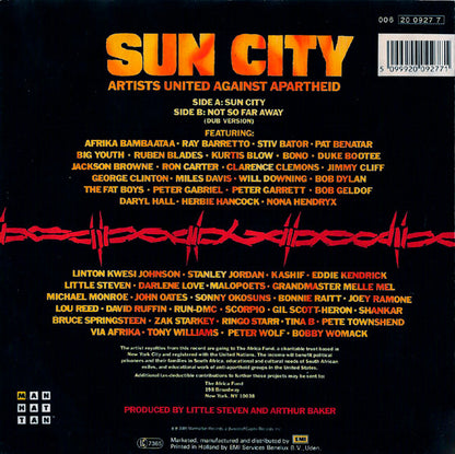 Artists United Against Apartheid : Sun City (7", Single)