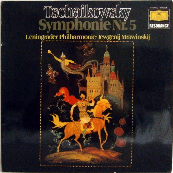 Pyotr Ilyich Tchaikovsky - Leningrad Philharmonic Orchestra, Evgeny Mravinsky : Symphonie Nr.5 (LP, RE)