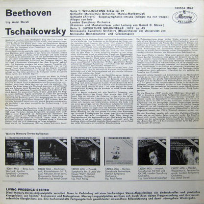 Pyotr Ilyich Tchaikovsky / Ludwig van Beethoven - Minneapolis Symphony Orchestra, The London Symphony Orchestra, Antal Dorati : 1812 Festival Overture, Op. 49 / Wellington's Victory (LP)