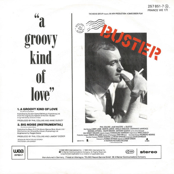 Phil Collins : A Groovy Kind Of Love (7", Single)