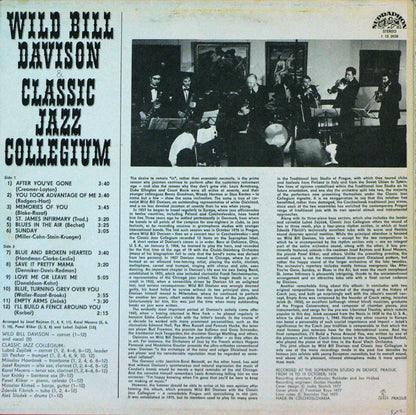 Wild Bill Davison & Classic Jazz Collegium : Wild Bill Davison & Classic Jazz Collegium (LP, Album, RP)