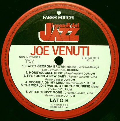 Joe Venuti : Joe Venuti (LP, Comp, Mono)