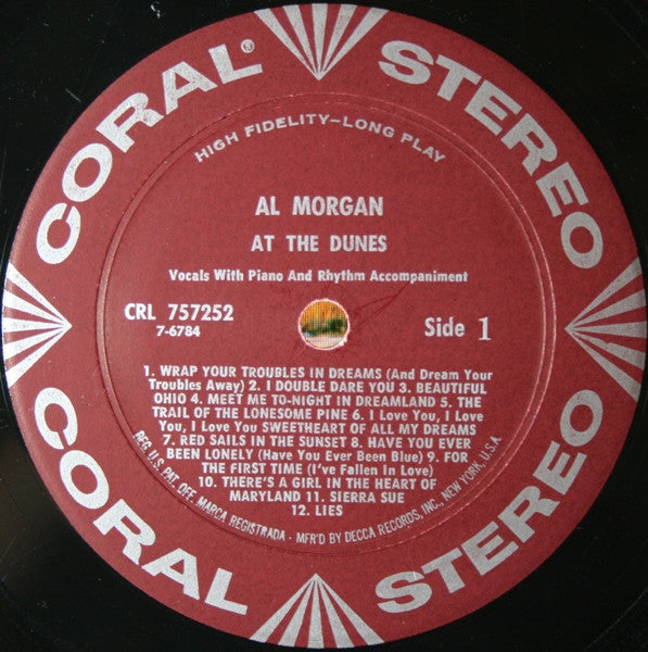 Al Morgan (3) : Al Morgan At The Dunes (LP, Album)