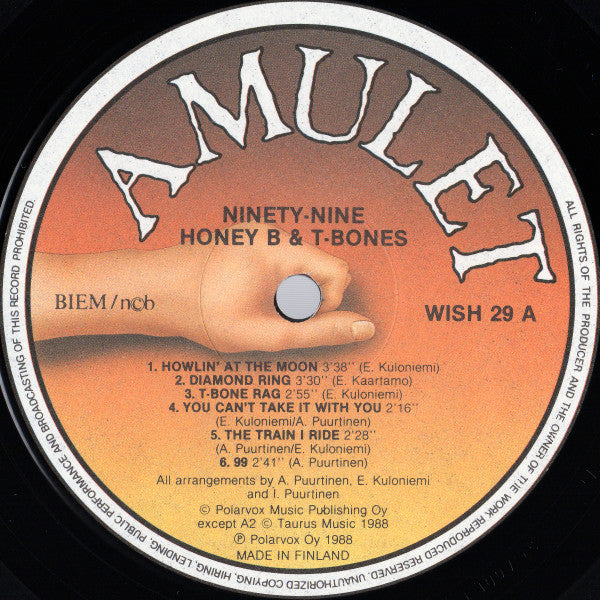 Honey B & The T-Bones : Ninety-Nine (LP, Album)