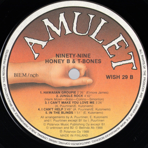 Honey B & The T-Bones : Ninety-Nine (LP, Album)