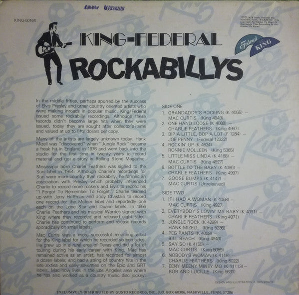 Various : King-Federal Rockabillys (LP, Comp)