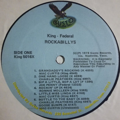 Various : King-Federal Rockabillys (LP, Comp)