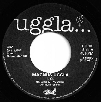 Magnus Uggla : I.Q. (7", Single)