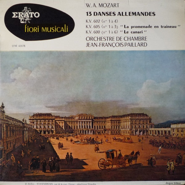 Wolfgang Amadeus Mozart / Orchestre De Chambre Jean-François Paillard : 13 Danses Allemandes (10", Mono)