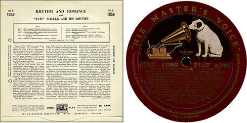 Fats Waller : Rhythm And Romance (10", Mono)