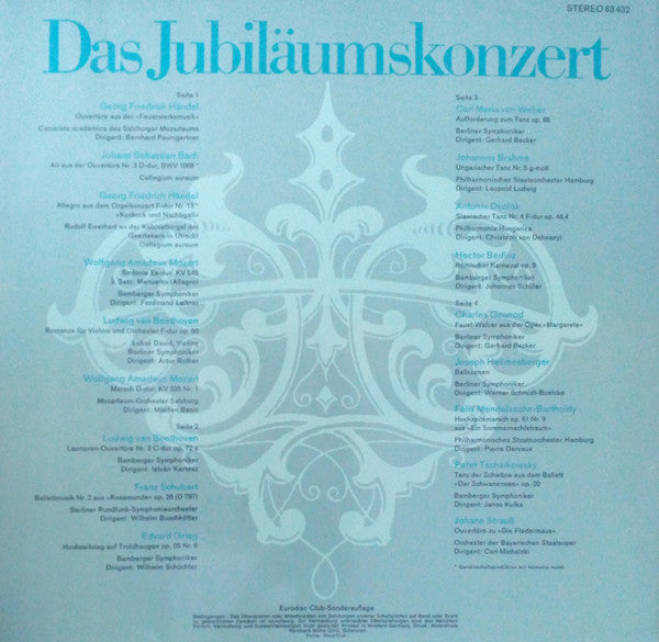 Various : Das Jubiläumskonzert (2xLP, Comp, Club)