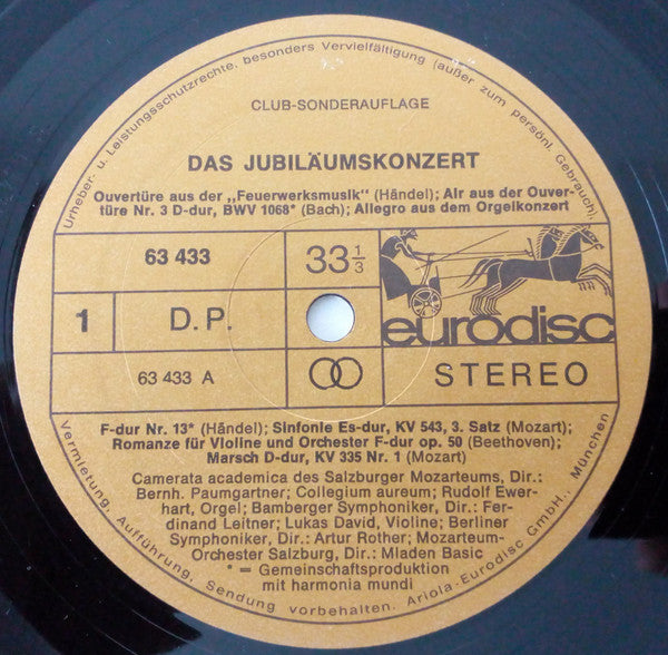 Various : Das Jubiläumskonzert (2xLP, Comp, Club)