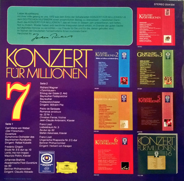 Various : Konzert Für Millionen 7 (LP, Comp)