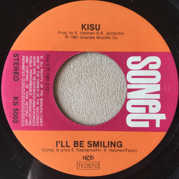 Kisu Jernström : Stop The Music / I'll Be Smiling (7", Single)