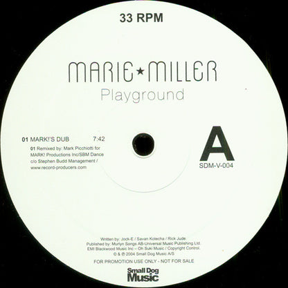 Marie Miller : Playground (12", Promo)