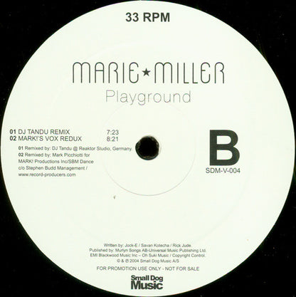 Marie Miller : Playground (12", Promo)