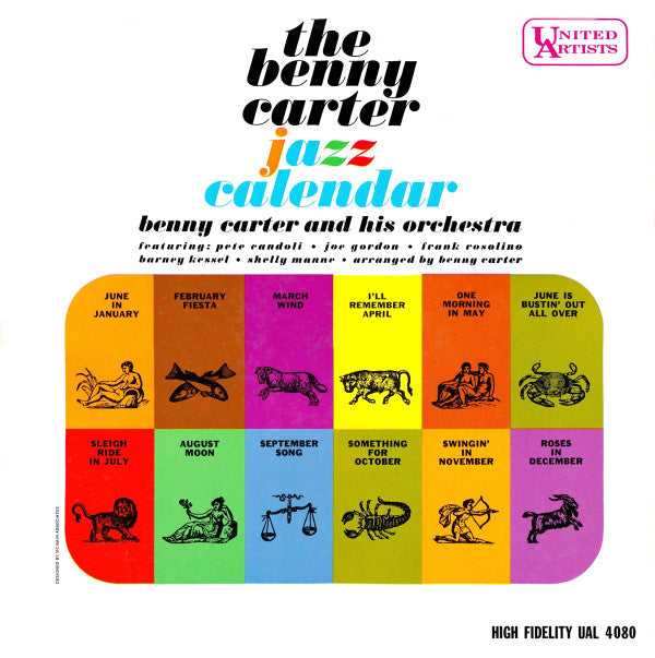 Benny Carter : The Benny Carter Jazz Calendar (LP, Album, RE)