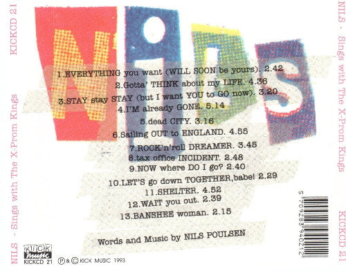 Nils (13) Sings With The X-Prom Kings : Nils Sings With The X-Prom Kings (CD, Album)