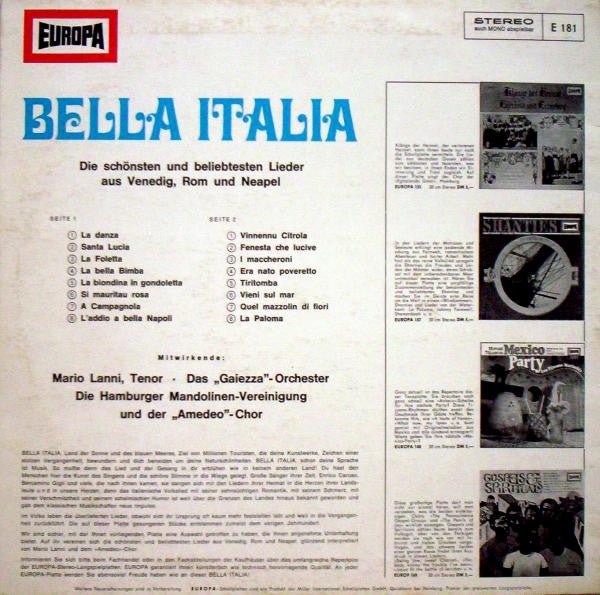 Mario Lanni, Das Gaiezza-Orchester, Die Hamburger Mandolinen-Vereinigung Und Der "Amadeo"-Chor : Bella Italia (LP)