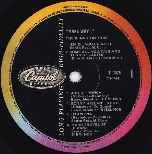 Kingston Trio : Make Way! (LP, Album, Mono)