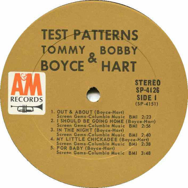 Boyce & Hart : Test Patterns (LP, Album)