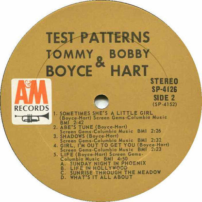 Boyce & Hart : Test Patterns (LP, Album)