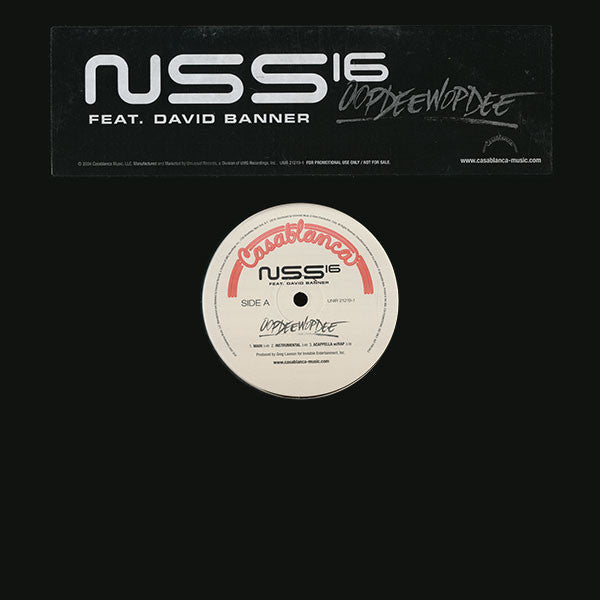 NSS16 Feat. David Banner : Oopdeewopdee (12", Single, Promo)