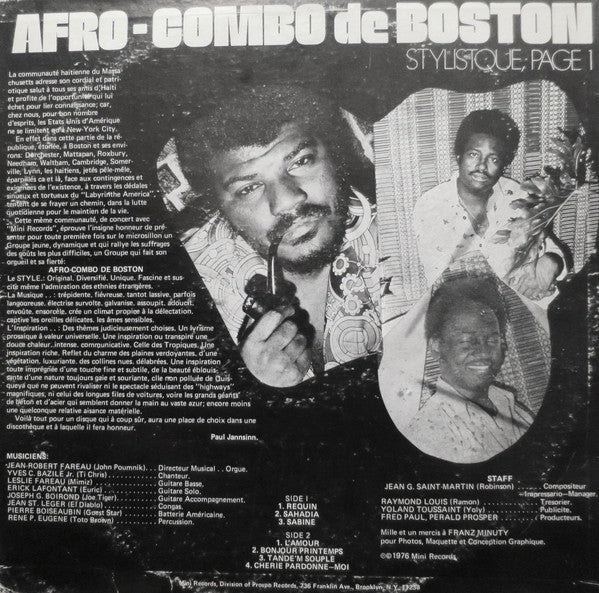 Afro Combo De Boston : Afro-Combo De Boston (LP, Album)