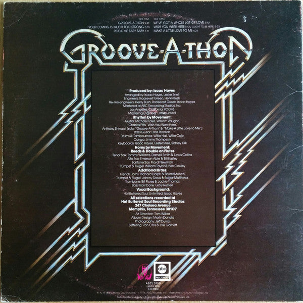 Isaac Hayes : Groove-A-Thon (LP, Album, Gat)